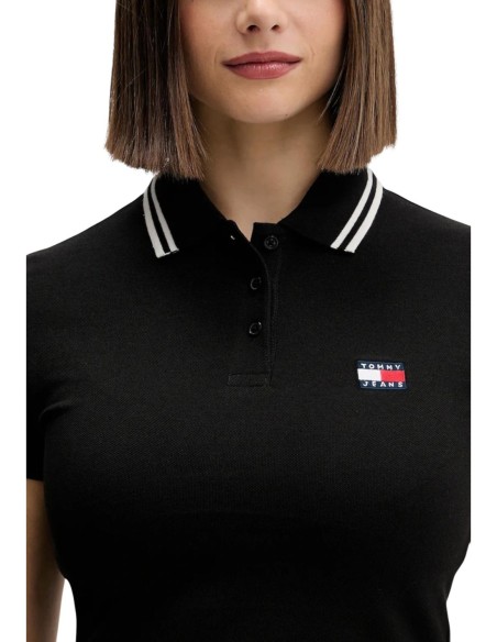 Tommy Hilfiger Jeans polo femme noir