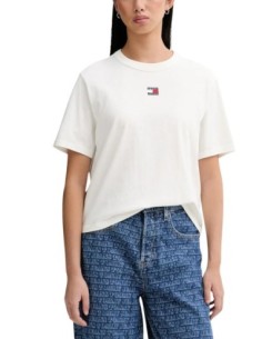 Tommy Hilfiger Jeans t-shirt femme blanc coton bio