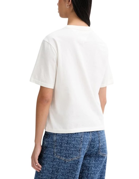 Tommy Hilfiger Jeans t-shirt femme blanc coton bio