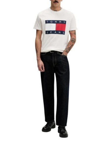 Tommy Hilfiger Jeans t-shirt homme blanc imprimé