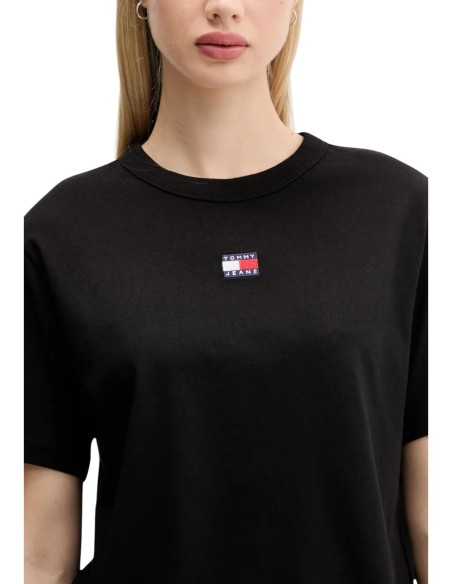 Tommy Hilfiger Jeans t-shirt femme noir coton bio