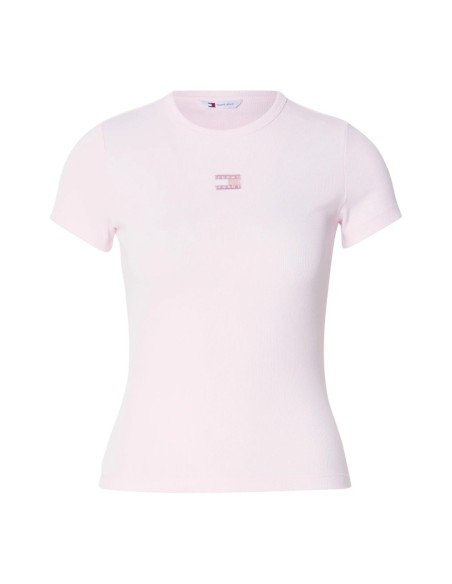 Tommy Hilfiger Jeans t-shirt femme rose stretch