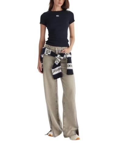 Tommy Hilfiger Jeans t-shirt femme bleu stretch