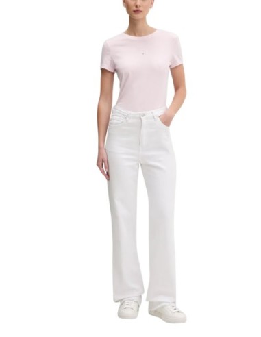 Tommy Hilfiger Jeans t-shirt femme rose coton bio