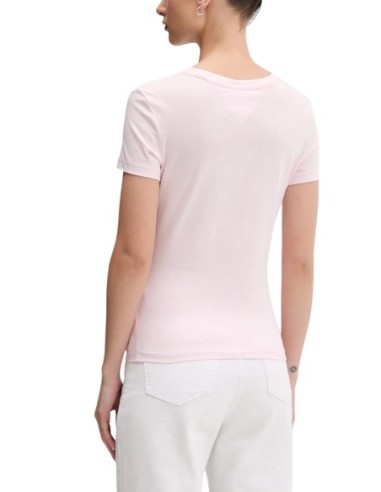 Tommy Hilfiger Jeans t-shirt femme rose coton bio