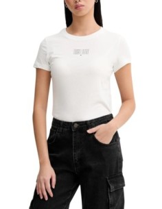 Tommy Hilfiger Jeans t-shirt femme blanc coton bio