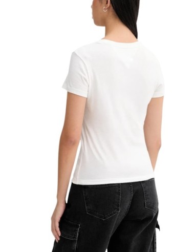 Tommy Hilfiger Jeans t-shirt femme blanc coton bio