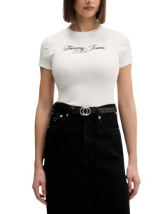 Tommy Hilfiger Jeans t-shirt femme blanc imprimé