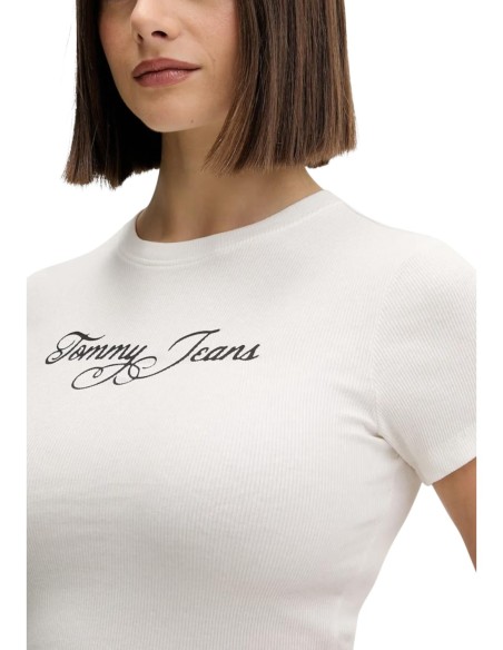 Tommy Hilfiger Jeans t-shirt femme blanc imprimé