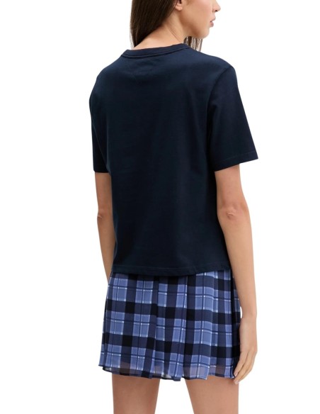 Tommy Hilfiger Jeans t-shirt femme bleu coton bio
