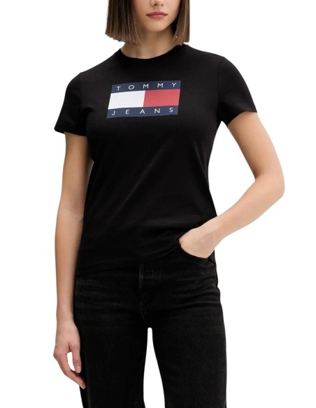 Tommy Hilfiger Jeans t-shirt femme noir imprimé