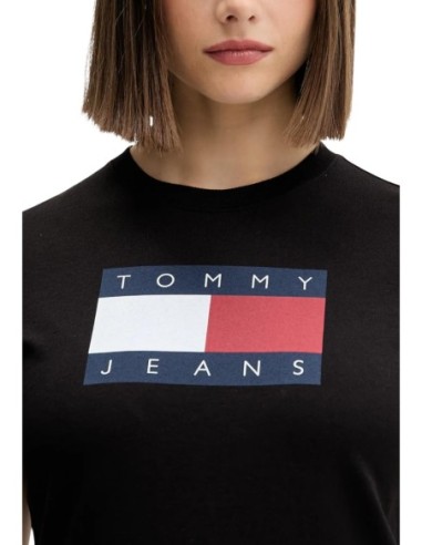 Tommy Hilfiger Jeans t-shirt femme noir imprimé