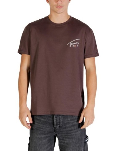 Tommy Hilfiger Jeans t-shirt homme marron