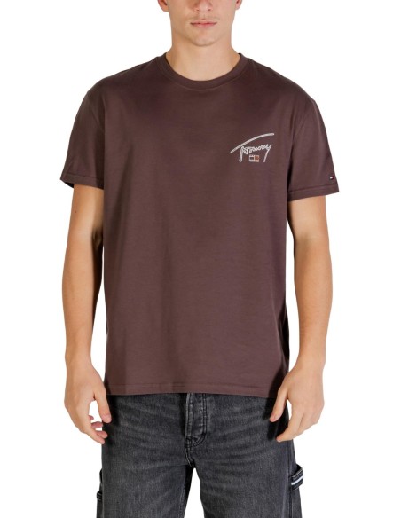 Tommy Hilfiger Jeans t-shirt homme marron