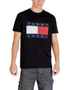 Tommy Hilfiger Jeans t-shirt homme noir imprimé