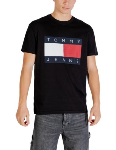 Tommy Hilfiger Jeans t-shirt homme noir imprimé