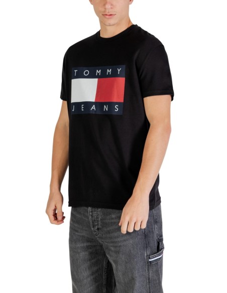 Tommy Hilfiger Jeans t-shirt homme noir imprimé
