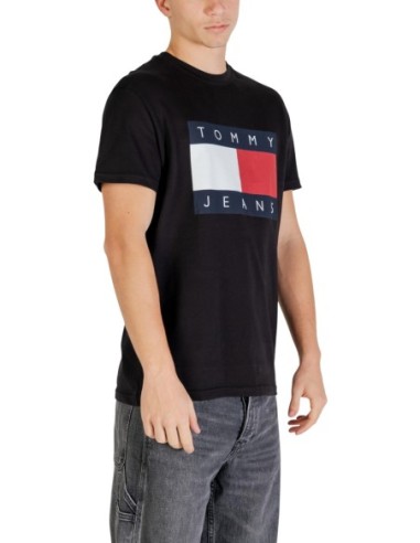Tommy Hilfiger Jeans t-shirt homme noir imprimé