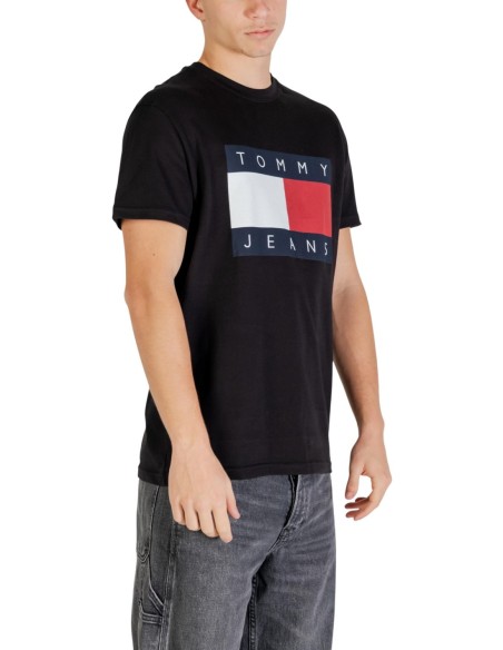 Tommy Hilfiger Jeans t-shirt homme noir imprimé