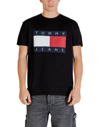 Tommy Hilfiger Jeans t-shirt homme noir imprimé