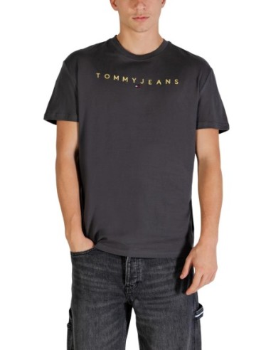 Tommy Hilfiger Jeans t-shirt homme gris manches longues