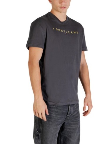 Tommy Hilfiger Jeans t-shirt homme gris manches longues