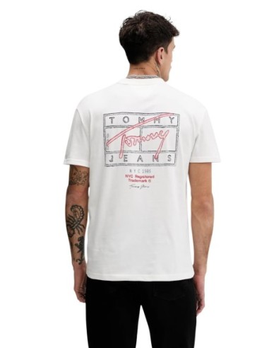 Tommy Hilfiger Jeans t-shirt homme blanc