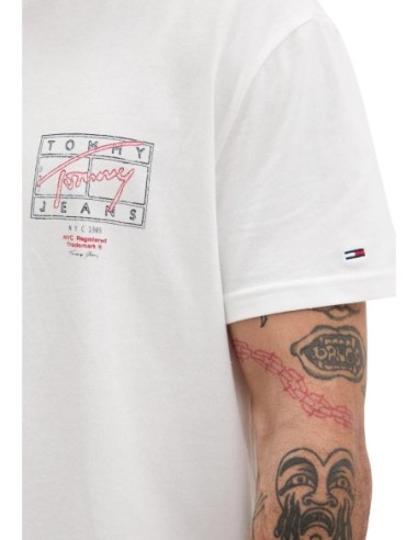 Tommy Hilfiger Jeans t-shirt homme blanc