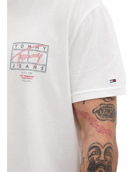 Tommy Hilfiger Jeans t-shirt homme blanc