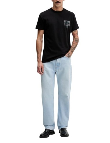 Tommy Hilfiger Jeans t-shirt homme noir imprimé