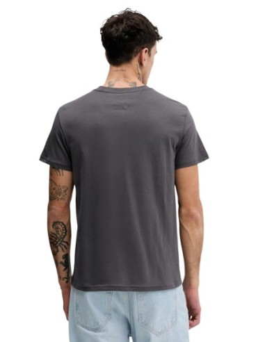 Tommy Hilfiger Jeans t-shirt homme gris coton bio