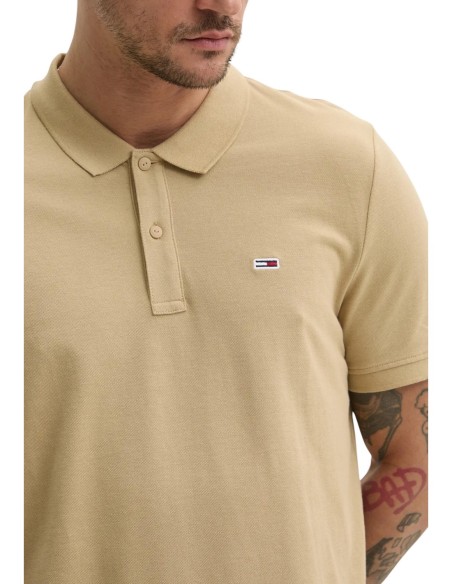 Tommy Hilfiger Jeans polo homme beige