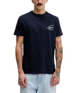 Tommy Hilfiger Jeans t-shirt homme bleu imprimé