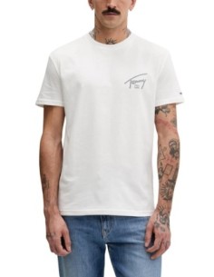 Tommy Hilfiger Jeans t-shirt homme blanc imprimé