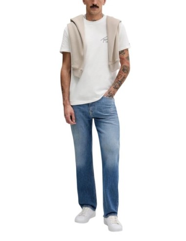 Tommy Hilfiger Jeans t-shirt homme blanc imprimé