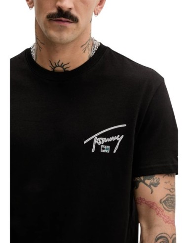 Tommy Hilfiger Jeans t-shirt homme noir imprimé