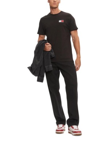 Tommy Hilfiger Jeans t-shirt homme noir imprimé