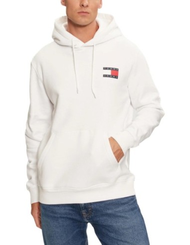 Tommy Hilfiger Jeans sweat homme blanc capuche