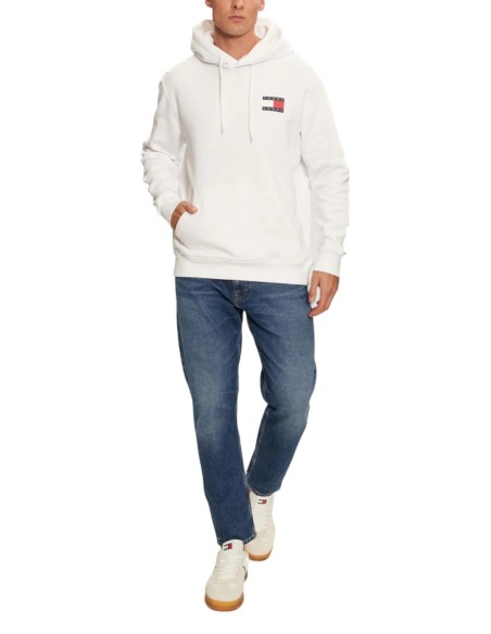 Tommy Hilfiger Jeans sweat homme blanc capuche