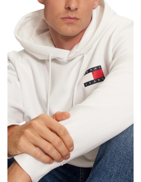 Tommy Hilfiger Jeans sweat homme blanc capuche