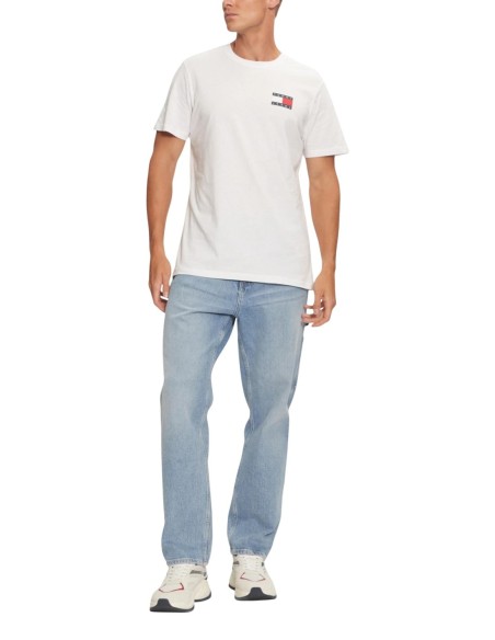 Tommy Hilfiger Jeans t-shirt homme blanc imprimé