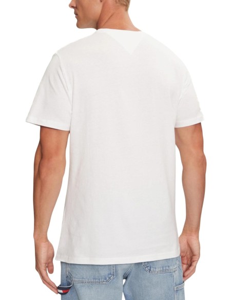 Tommy Hilfiger Jeans t-shirt homme blanc imprimé