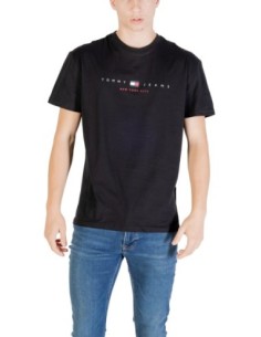 Tommy Hilfiger Jeans t-shirt homme noir coton bio