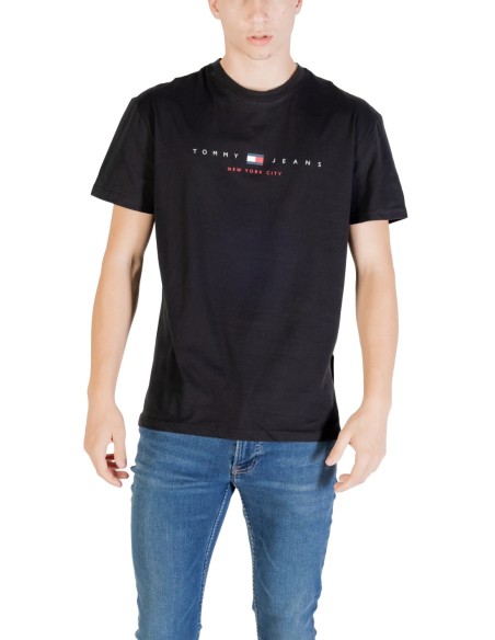 Tommy Hilfiger Jeans t-shirt homme noir coton bio