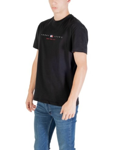 Tommy Hilfiger Jeans t-shirt homme noir coton bio