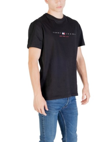 Tommy Hilfiger Jeans t-shirt homme noir coton bio