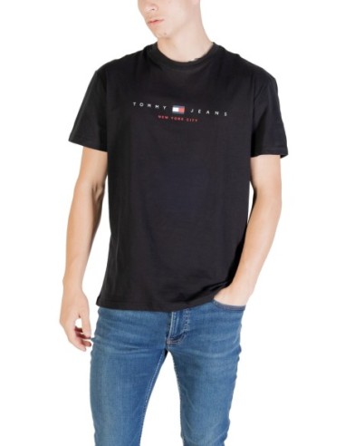 Tommy Hilfiger Jeans t-shirt homme noir coton bio