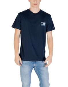 Tommy Hilfiger Jeans t-shirt homme bleu imprimé