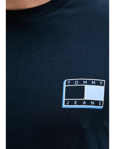 Tommy Hilfiger Jeans t-shirt homme bleu imprimé