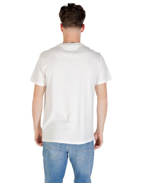 Tommy Hilfiger Jeans t-shirt homme beige imprimé